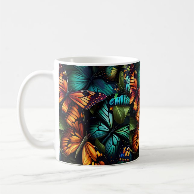 Caneca De Café Color Burst – Butterflies in Motion (Esquerda)