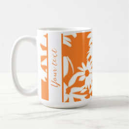 Caneca De Café Color Me Daisies Citrus Orange