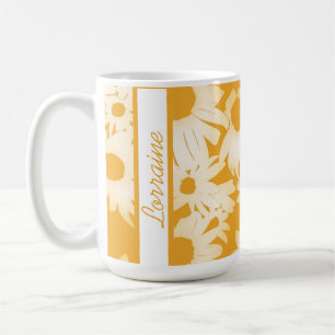 Caneca De Café Color Me Daisies Dourado