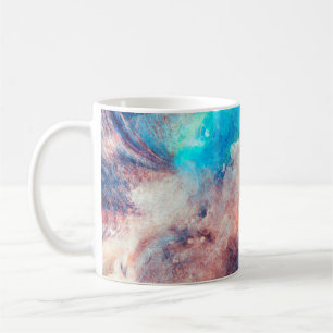 Caneca De Café Coloração d'água abstrato de arte em segundo pl