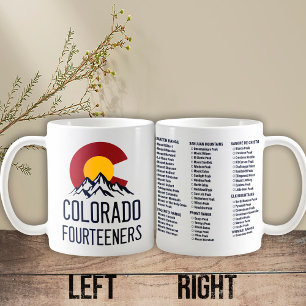 Caneca De Café Colorado 14ers Fourteeners Mountain Souvenirs