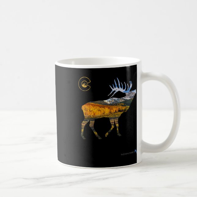 Caneca De Café Colorado Elk Hunting (Direita)