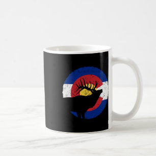 Caneca De Café Colorado Elk Hunting T Shirt Co-State Flag Hunter