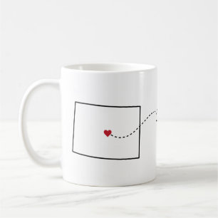 Caneca De Café Colorado para Missouri - Heart2Heart