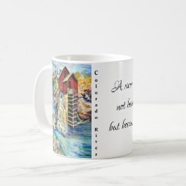 Caneca De Café Colorado River Crystal Mill Pintado à Mão