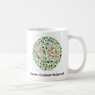 Caneca de café Colorblind da equipe