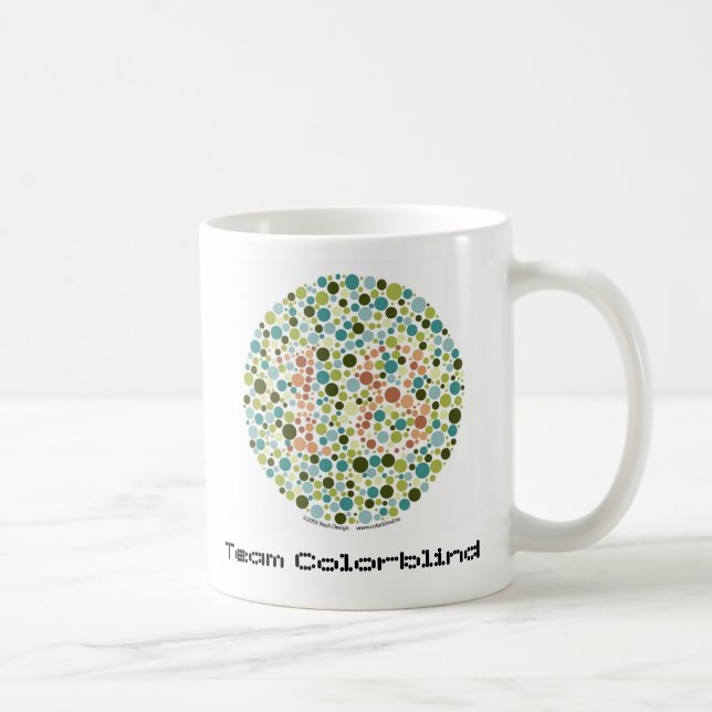 Caneca de café Colorblind da equipe (Direita)
