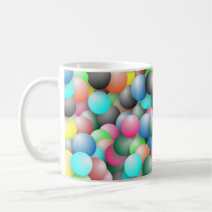 Caneca De Café Colorful Balloons Banner