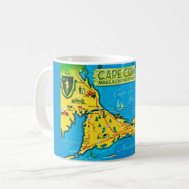 Caneca De Café Colorful Cape Cod Mug (Frente Esquerda)
