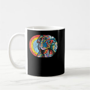 Caneca De Café Colorful Pitbull Smile, Dog Is Love, Retro Vintage