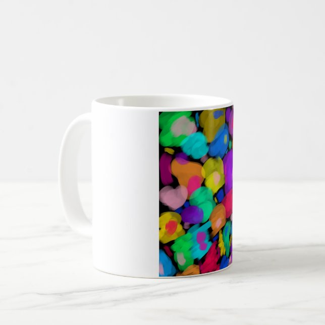Caneca De Café Colorful watercolor print (Frente Esquerda)