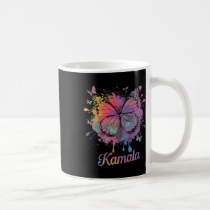Caneca De Café Colorida Borboleta Kamala Para Mulheres Homens Cri