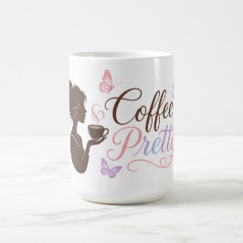 Caneca de café colorida com o lindo logotipo do ca