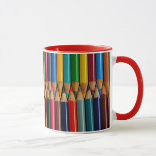 Caneca de café colorida do impressão do pastel d