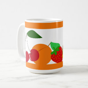 Caneca De Café Colorida fruta fresca de Verão
