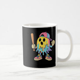 Caneca De Café Colorida Ghost Baseball Spoball Colorida com Disco
