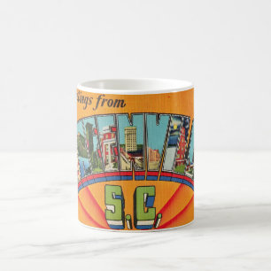 Caneca De Café Colorida Greenville SC Saudação