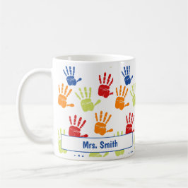 Caneca De Café Colorida Handprint Mug