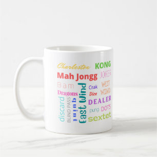 Caneca De Café Colorida Mah Jongg Mug