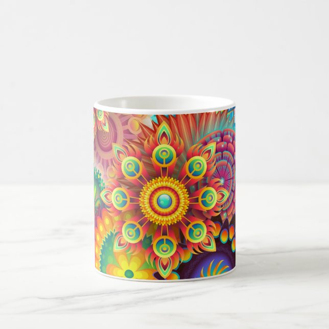 Caneca De Café Colorida Mandala Coffee Mag (Centro)