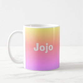 Caneca De Café Colorida Ombre 4Jojo