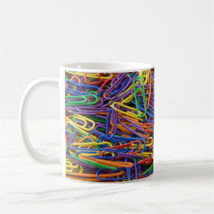 Caneca De Café Colorida Paperclips