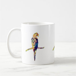 Caneca De Café Colorida Parrot Mug
