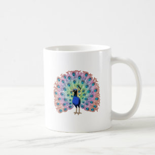 Caneca De Café Colorida Peacock