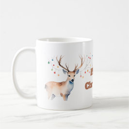 Caneca De Café Colorida Reindeer Mug de Natal