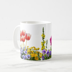 Caneca De Café Colorida Springtime Garden Mug