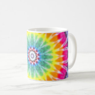 Caneca De Café Colorida Tie-Dye