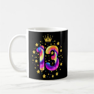 Caneca De Café Colorida Tie Dye 13 Anos Meninas Treze 13 B