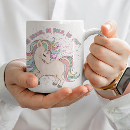 Caneca De Café Colorida Unicorn Be You Cerâmica Mug