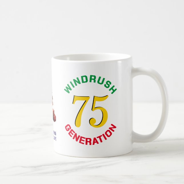 Caneca De Café Colorida WINDRUSH GERATION 75º Aniversário (Direita)