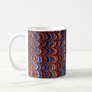 Caneca De Café Colorido Cobrir de papel marmoreado vitoriano