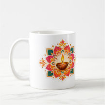 Colorido Design de Saudações Diwali com Diya Rango