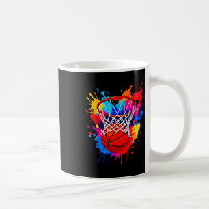 Caneca De Café Colorido Esboço Color Splash Tie Dye Aro Rede Gráf