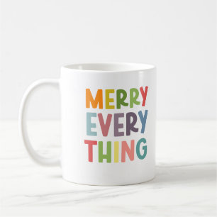 Caneca De Café Colorido Natal Tudo Inclusivo Personalizado