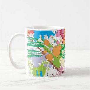 Caneca De Café Coloridos de Tintas e Escórias