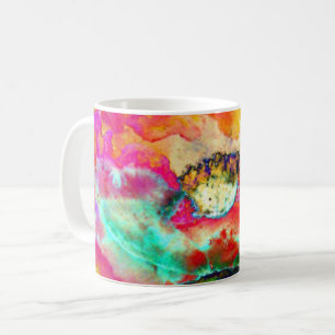 Caneca De Café Colorir Abstrato pãozinho