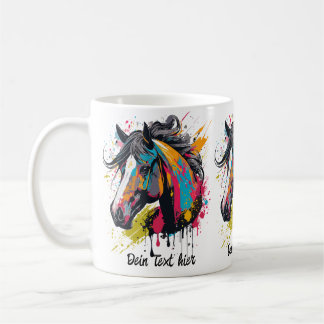 Caneca De Café Colorsplash Horse 1