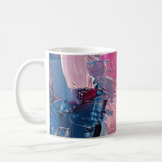 Caneca De Café Colour Rush Abstract Oil Paint III Mug (Esquerda)