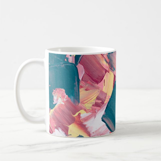 Caneca De Café Colour Rush Abstract Oil Paint IV Mug (Esquerda)