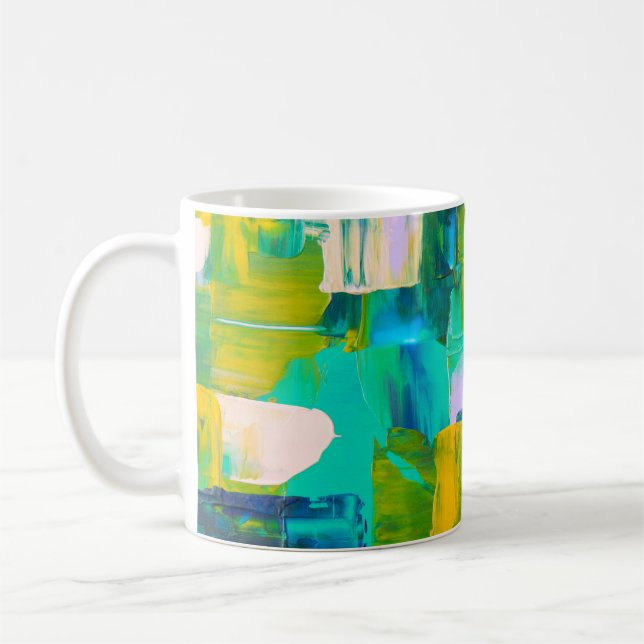 Caneca De Café Colour Rush Abstract Oil Paint VI Mug (Esquerda)