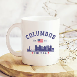 Caneca De Café Columbus OH City View Design