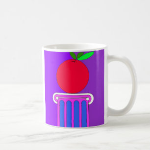 Caneca De Café coluna com maçã