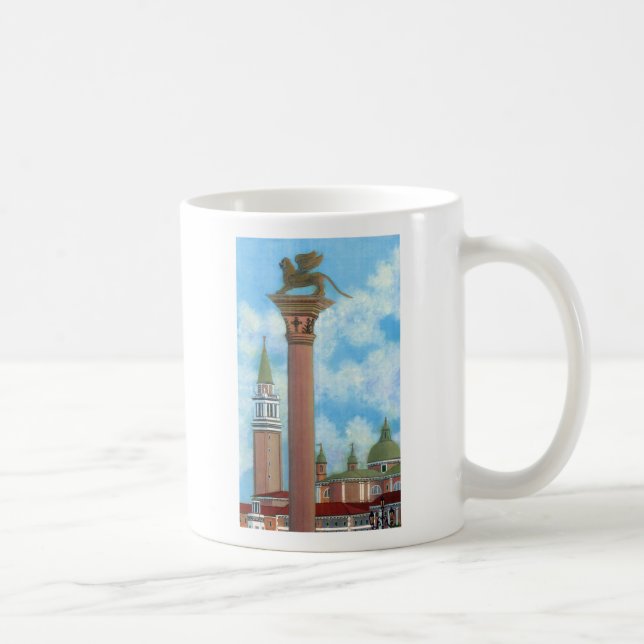 Caneca De Café Coluna do leão, praça San Marco (Direita)