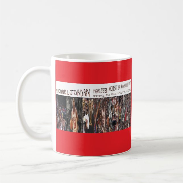 Caneca de Café com 200 Retratos de Michael Jordan (Esquerda)