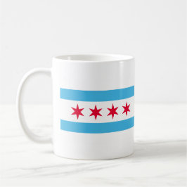 Caneca de Café com a Bandeira da Cidade de Chicago