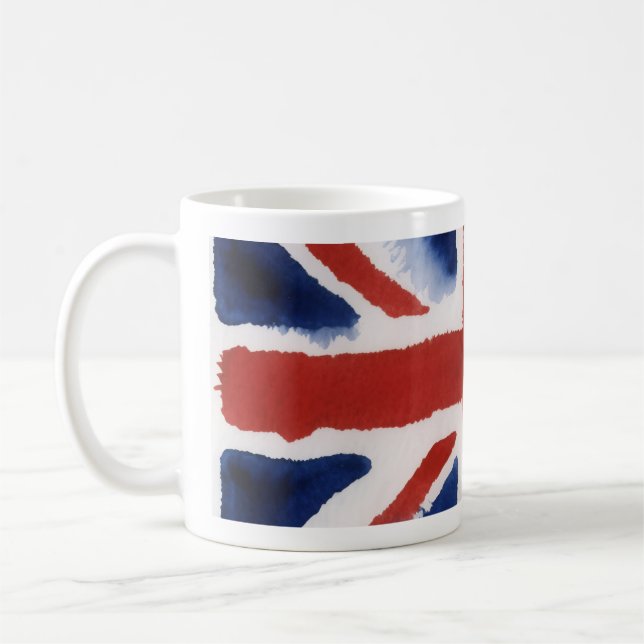 Caneca de café com a bandeira do Reino Unido (Esquerda)